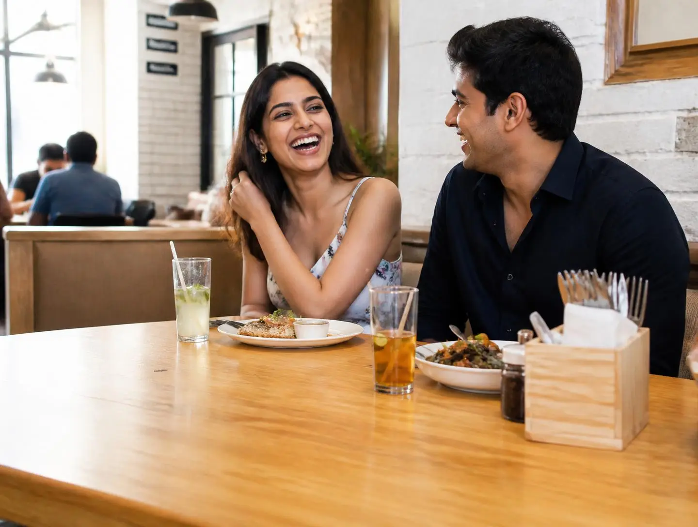 Date Night celebration at a restaurant